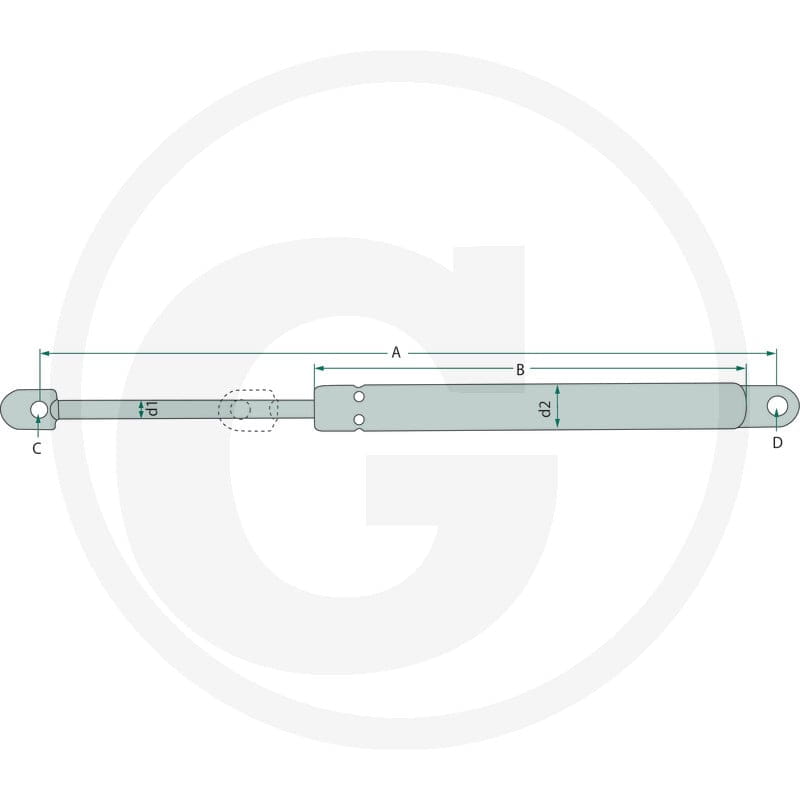 Stabilus Siłownik gazowy 6549702612 - Sklep PoltechParts