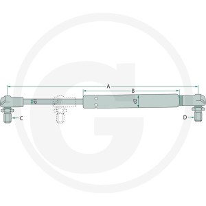 Stabilus Siłownik gazowy 6549708422