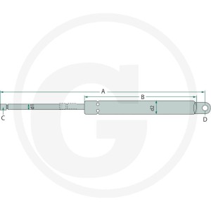Stabilus Siłownik gazowy 65406315