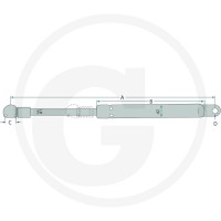 Stabilus Siłownik gazowy 65412059 - Sklep PoltechParts