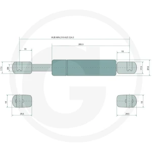 Stabilus Siłownik gazowy 65415004