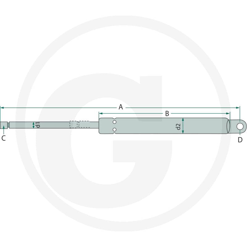 Stabilus Siłownik gazowy 65415050 - Sklep PoltechParts