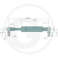 Stabilus Siłownik gazowy 6549708048 - Sklep PoltechParts