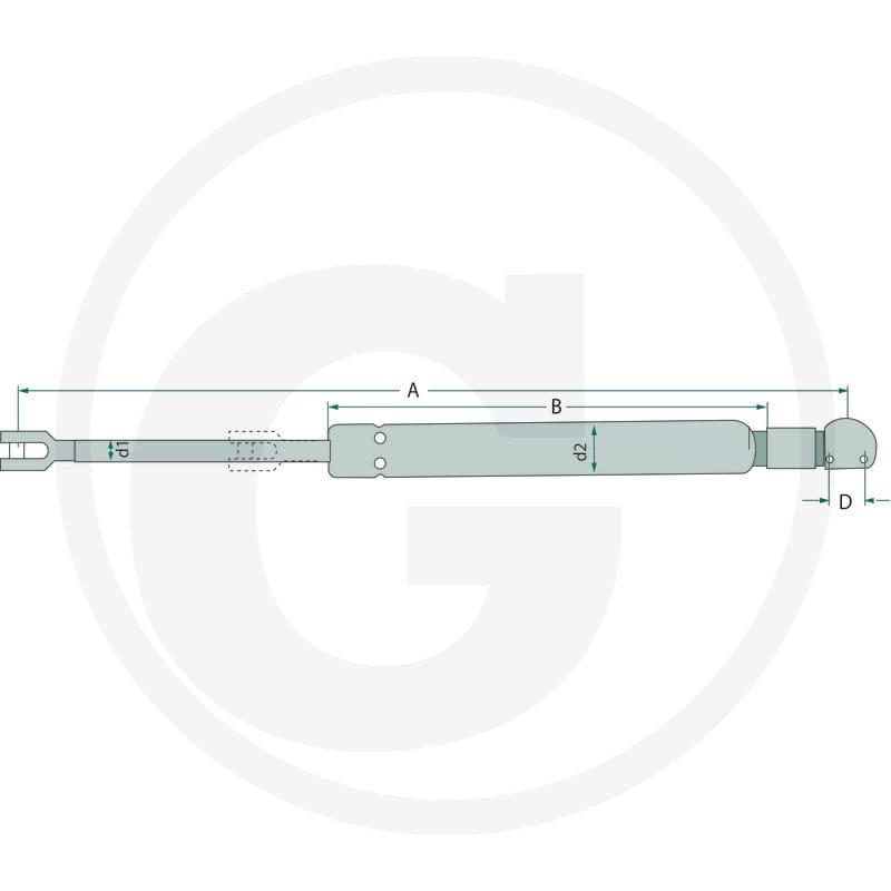 Stabilus Siłownik gazowy 6549715323 - Sklep PoltechParts