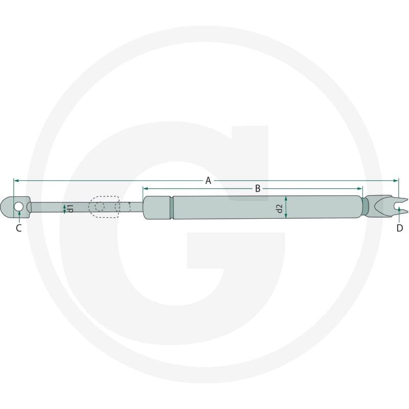 Stabilus Siłownik gazowy 65406423 - Sklep PoltechParts