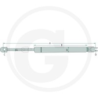 Stabilus Siłownik gazowy 65406423 - Sklep PoltechParts