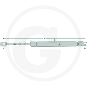 Stabilus Siłownik gazowy 65406423
