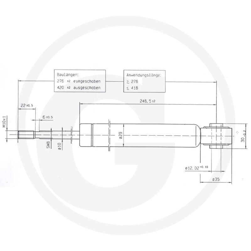 Stabilus Przepustnica ciśnienia gazu 6549702270 - Sklep PoltechParts