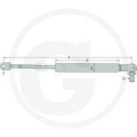 Stabilus Siłownik gazowy 65402069 - Sklep PoltechParts