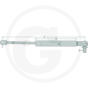 Stabilus Siłownik gazowy 65402069