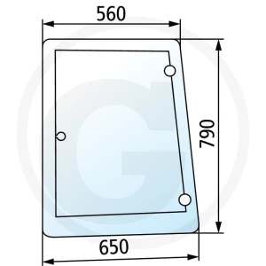 GRANIT Szyba boczna 650S029321
