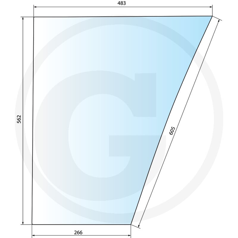 GRANIT Szyba przednia 650S2576