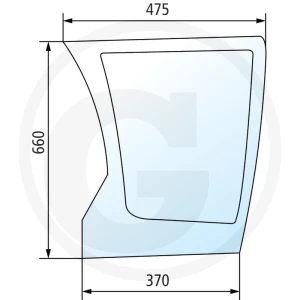 GRANIT Szyba przednia 650S429882