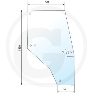 GRANIT Szyba drzwi 650S4969A1