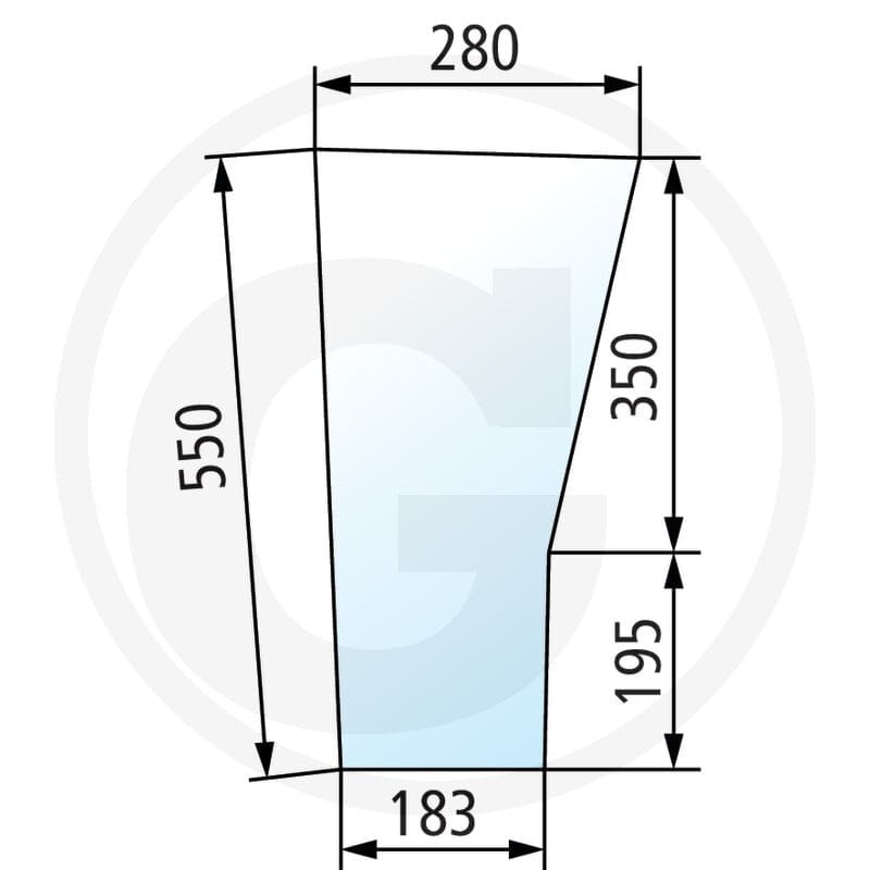 GRANIT Szyba przednia 650S8810110020