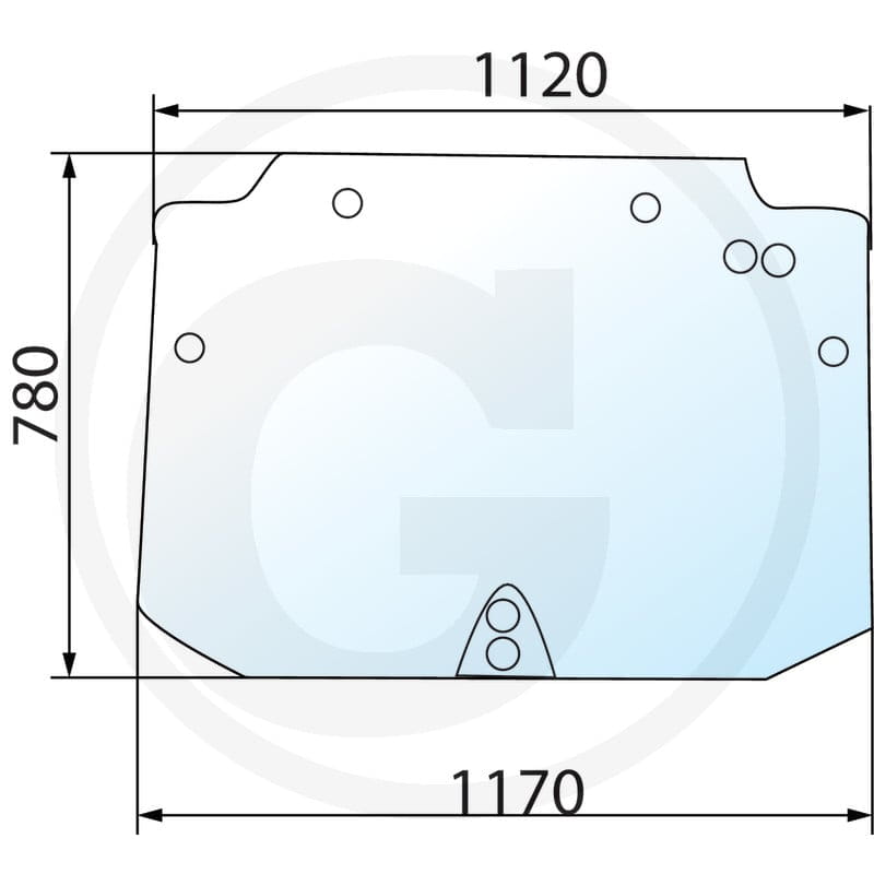 GRANIT Szyba tylna 650S911502