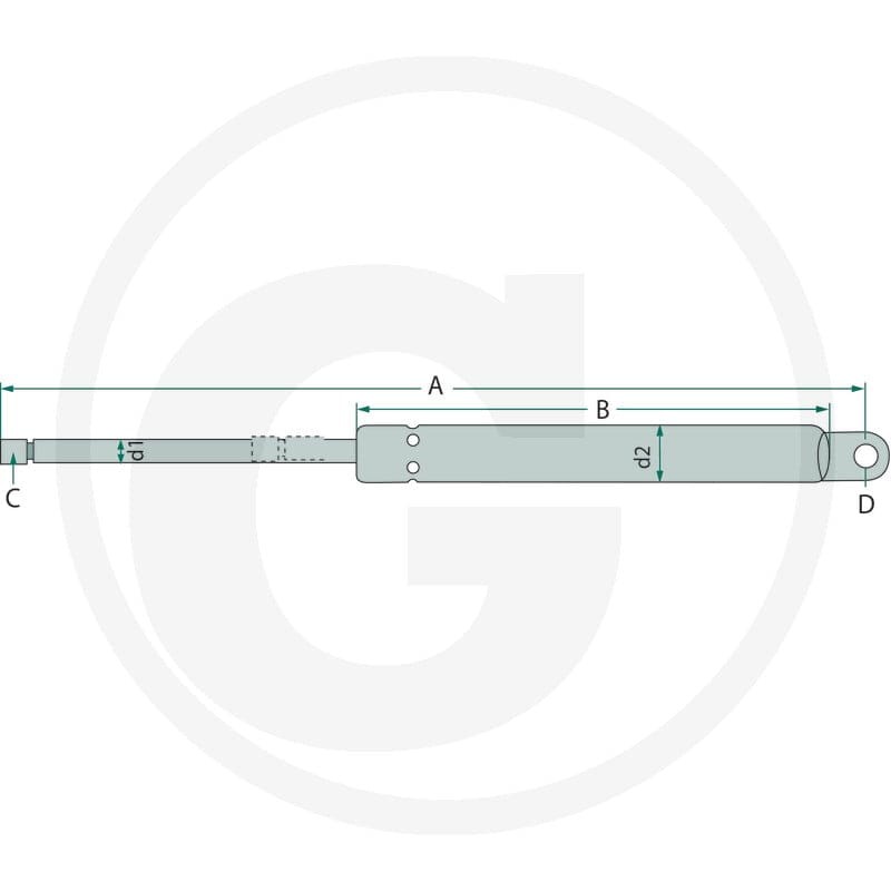 Stabilus Siłownik gazowy 65406028 - Sklep PoltechParts