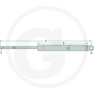 Stabilus Siłownik gazowy 65406028