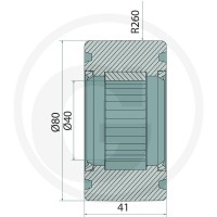 GRANIT Rolka jezdna 647647037 - Sklep PoltechParts