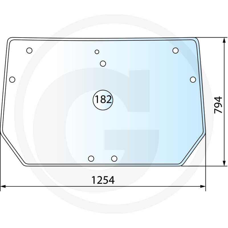 GRANIT Szyba tylna 65004118