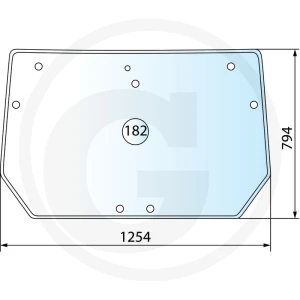 GRANIT Szyba tylna 65004118