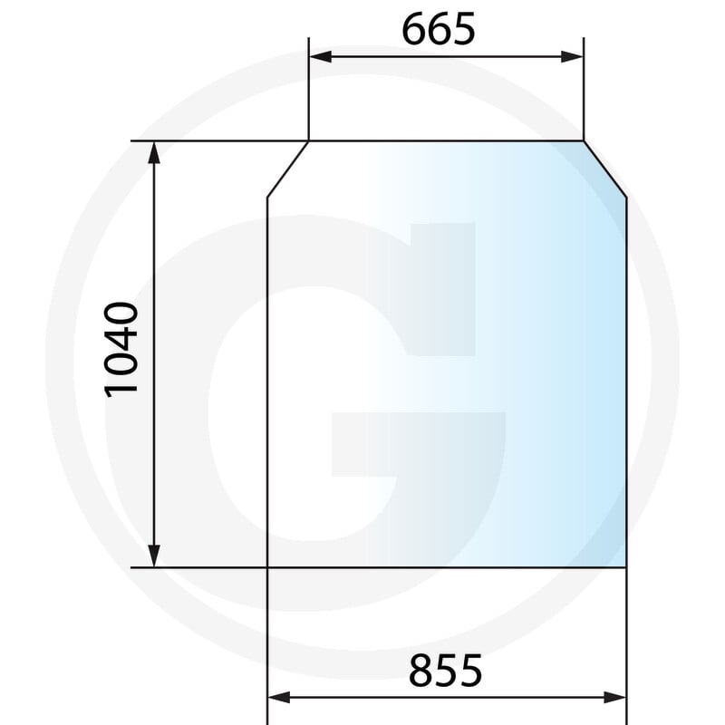 GRANIT Szyba przednia 65011141