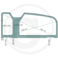 GRANIT Szyba drzwi 65015S10185 - Sklep PoltechParts