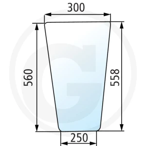 GRANIT Szyba dzielona 650S35088C1
