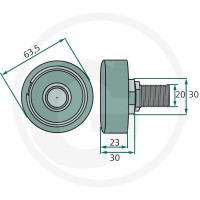 GRANIT Rolka tłoka 64780535664F - Sklep PoltechParts