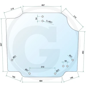 GRANIT Rear window 65002140