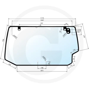 GRANIT Szyba tylna 65004069