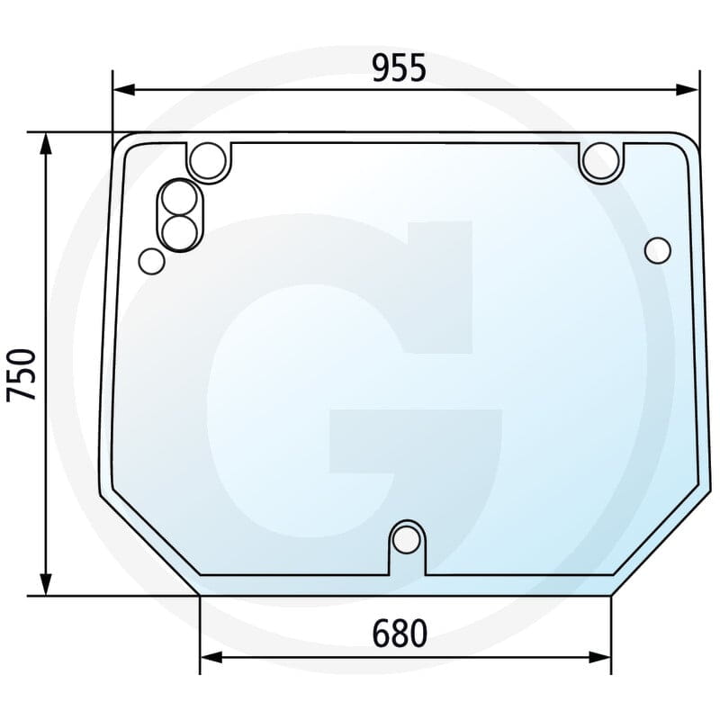 GRANIT Szyba tylna 65004098