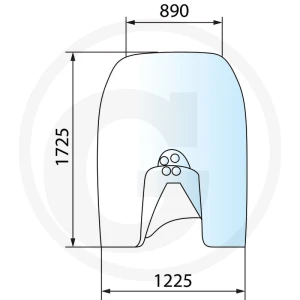 GRANIT Szyba przednia 65006081