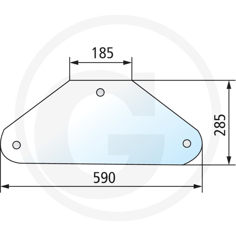 GRANIT Szyba tylna 650881414