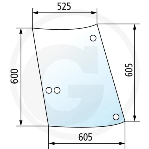 GRANIT Szyba boczna 65006036