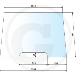 GRANIT Szyba przednia 65015063