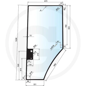 GRANIT Szyba drzwi 650S31163