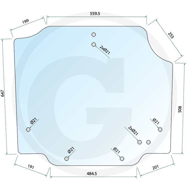 GRANIT Rear window 65002141