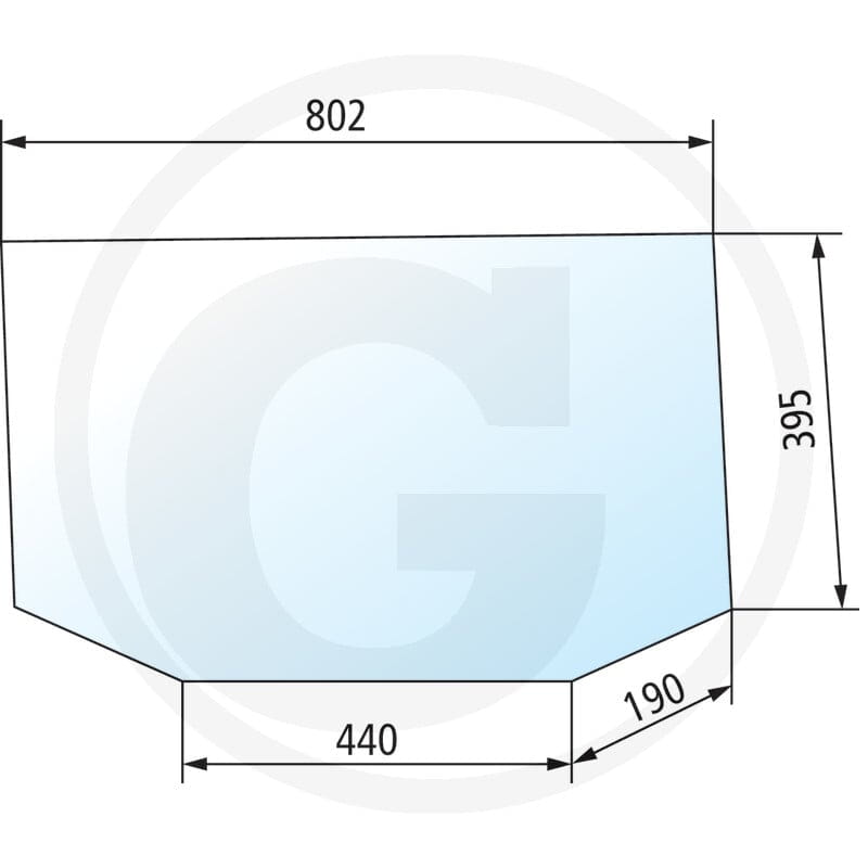 GRANIT Szyba tylna 650884065