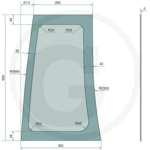 GRANIT Szyba przednia 650886526