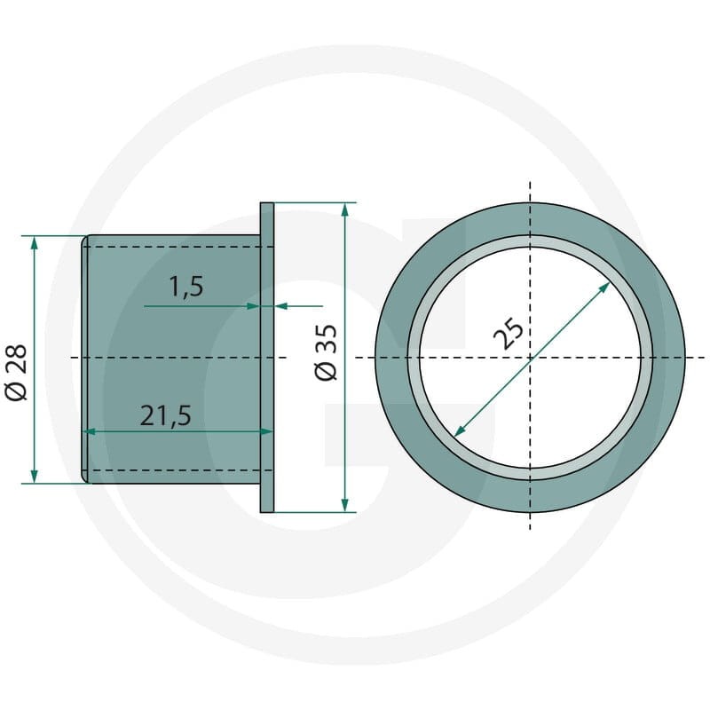 GRANIT Łożysko ślizgowe 647410550F - Sklep PoltechParts