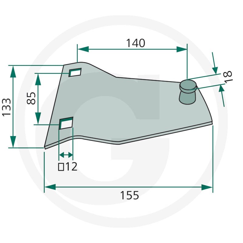 SaMASZ Trzymak noża 646108050400 - Sklep PoltechParts