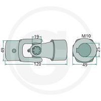 GRANIT Przegub krzyżakowy 64706229882F - Sklep PoltechParts