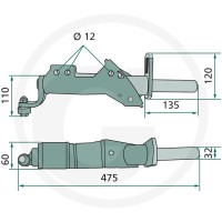 GRANIT Ramię prowadzące 6470654302F - Sklep PoltechParts