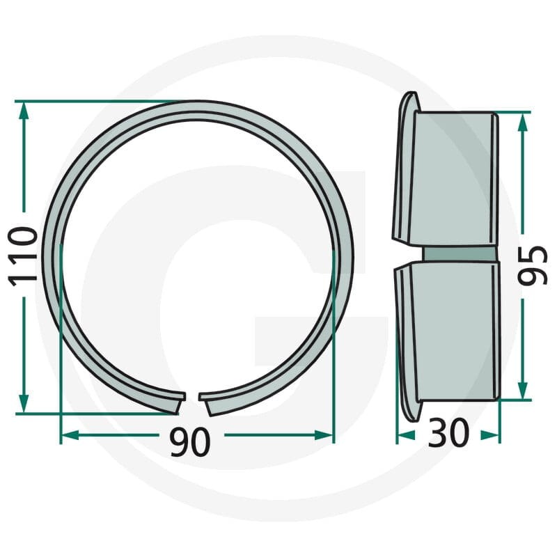 GRANIT Łożysko ślizgowe z kołnierzem 647131683F - Sklep PoltechParts