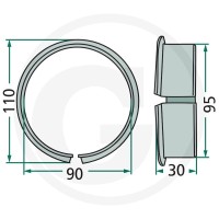 GRANIT Łożysko ślizgowe z kołnierzem 647131683F - Sklep PoltechParts