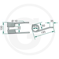 GRANIT Palec sprężysty 647133873F - 647133873F - Sklep rolniczy PoltechParts