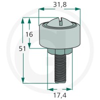 GRANIT Rolka krzywkowa 64740714F - Sklep PoltechParts