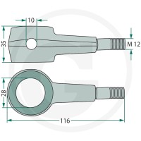 GRANIT Dźwignia sterująca 647153752905F - Sklep PoltechParts