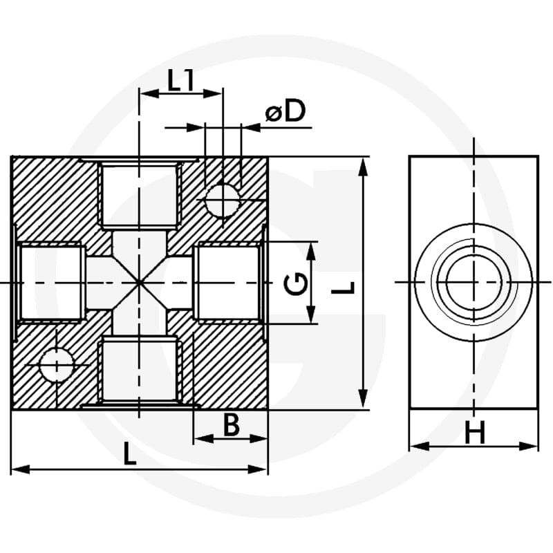 GRANIT F-KIV-1/8-AL-natur Czwórnik 60612687606 - Sklep PoltechParts